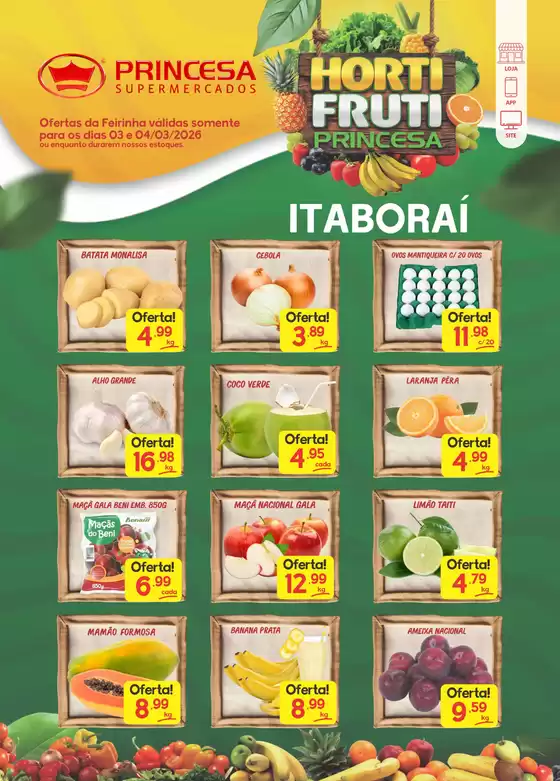 Catálogo Princesa Supermercados | Feirinha Itaborai - 03 e 04/03 | 2026-03-03T00:00:00.000Z - 2026-03-05T00:00:00.000Z