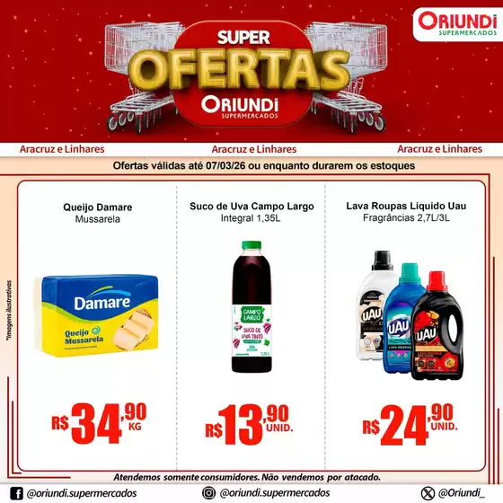 Catálogo Oriundi | Super Ofertas | 2026-03-03T00:00:00.000Z - 2026-03-07T00:00:00.000Z