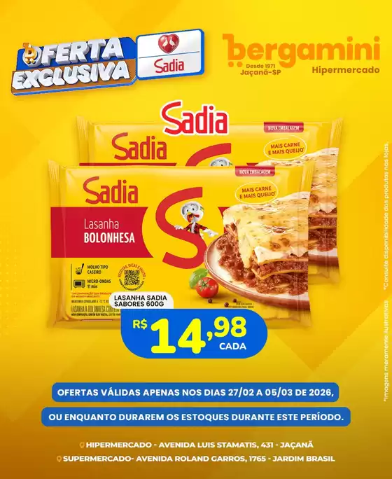 Catálogo Supermercado Bergamini | Pechinchas e ofertas atuais | 2026-02-27T00:00:00.000Z - 2026-03-05T00:00:00.000Z