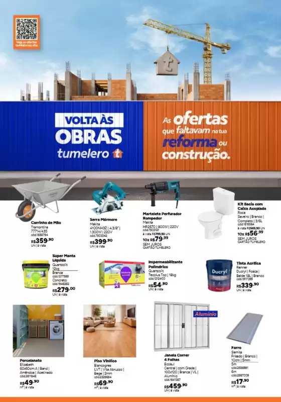 Catálogo Tumelero | Volta as obras Tumelero | 2026-03-03T00:00:00.000Z - 2026-03-25T00:00:00.000Z