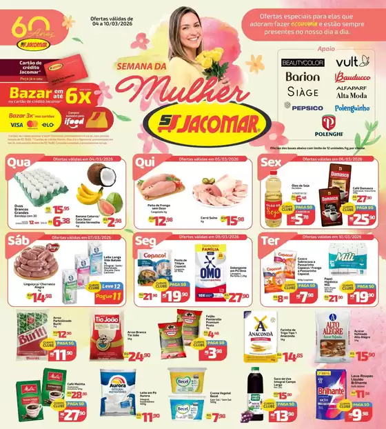 Catálogo Supermercado Jacomar | Semana Da Mulher | 2026-03-04T00:00:00.000Z - 2026-03-10T00:00:00.000Z