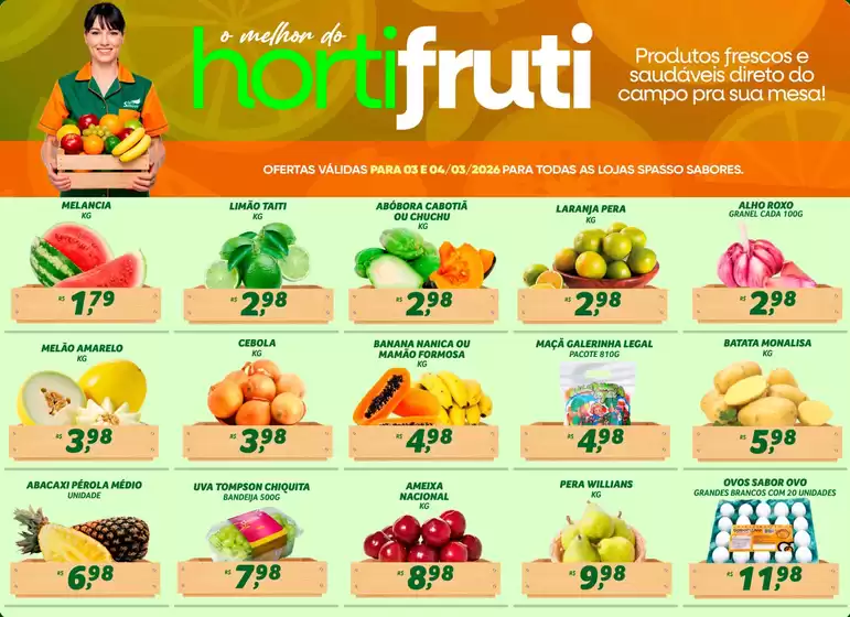 Catálogo Spasso Sabores | Ótima oferta para todos os clientes | 2026-03-03T00:00:00.000Z - 2026-03-04T00:00:00.000Z