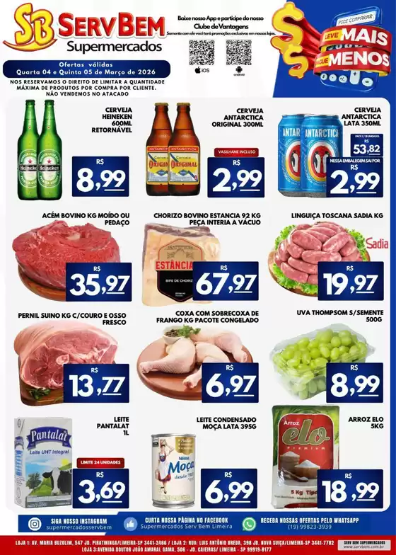 Catálogo ServBem | Promoções especiais em andamento | 2026-03-04T00:00:00.000Z - 2026-03-05T00:00:00.000Z