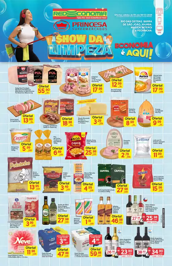 Catálogo Princesa Supermercados | Show de Limpeza G1 - 05 a 08/03 | 2026-03-05T00:00:00.000Z - 2026-03-09T00:00:00.000Z