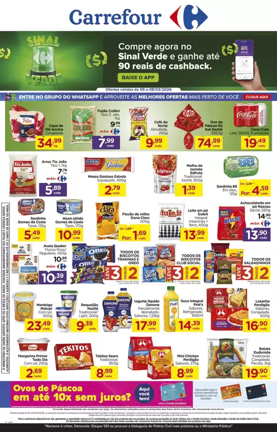 Catálogo Carrefour | Ótima oferta para caçadores de pechinchas | 2026-03-05T00:00:00.000Z - 2026-03-08T00:00:00.000Z