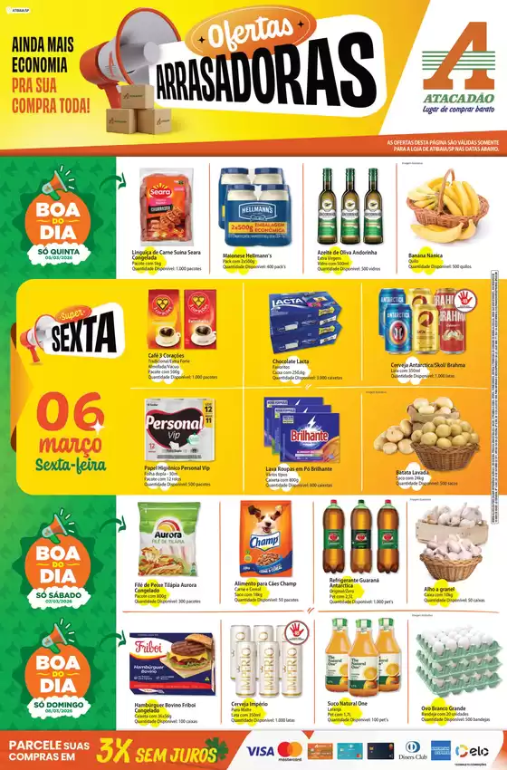 Catálogo Atacadão em Atibaia | Atacadão - Ofertas Arrasadoras | 2026-03-05T00:00:00.000Z - 2026-03-08T00:00:00.000Z