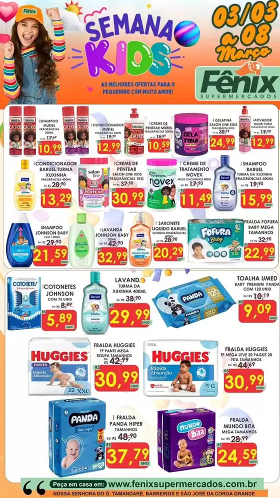 Catálogo Fênix Supermercados | SEMANA KIDS | 2026-03-05T00:00:00.000Z - 2026-03-08T00:00:00.000Z