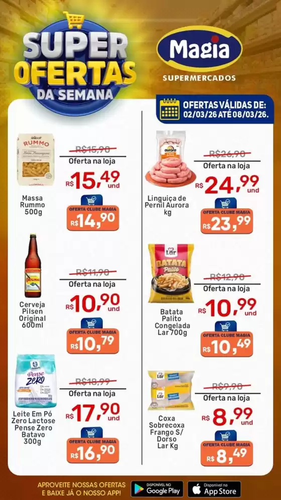 Catálogo Supermercados Magia em Viçosa | Super Ofertas Da Semana | 2026-03-06T00:00:00.000Z - 2026-03-08T00:00:00.000Z