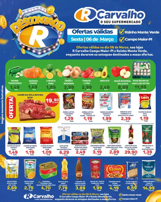 Catálogo R Carvalho Supermercado em Boa Viagem (Recife) | Descontaço R | 2026-03-06T00:00:00.000Z - 2026-03-06T00:00:00.000Z