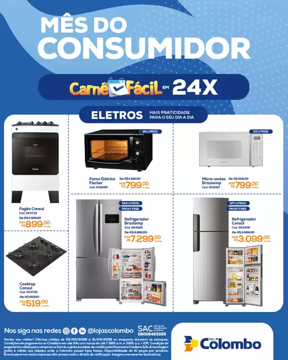 Catálogo Lojas Colombo em Capinópolis | Encarte Lojas Colombo | 2026-03-02T00:00:00.000Z - 2026-03-31T00:00:00.000Z