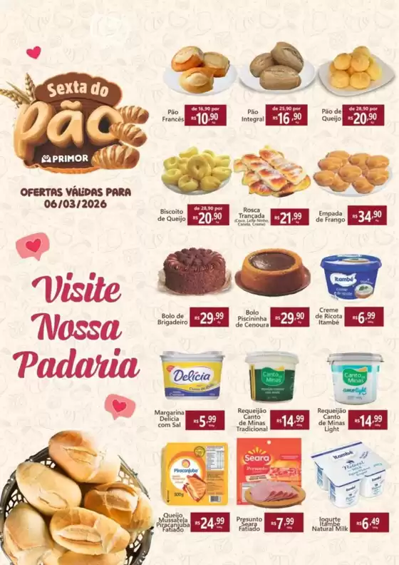 Catálogo Primor Supermercado em Aracaju | Sexta do pac | 2026-03-06T00:00:00.000Z - 2026-03-06T00:00:00.000Z