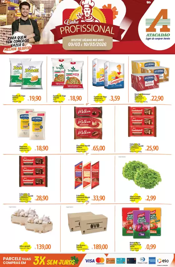 Catálogo Atacadão em Morro Agudo | Atacadão - Linha Profissional | 2026-03-09T00:00:00.000Z - 2026-03-10T00:00:00.000Z