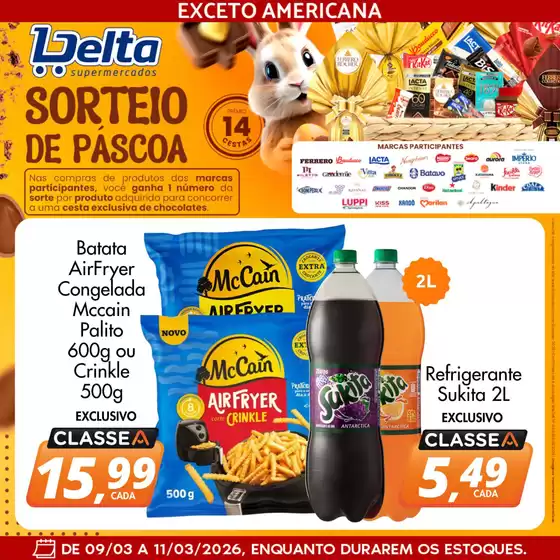 Catálogo Delta Supermercados em Morro Agudo | Ofertas especiais atraentes para todos | 2026-03-09T00:00:00.000Z - 2026-03-11T00:00:00.000Z