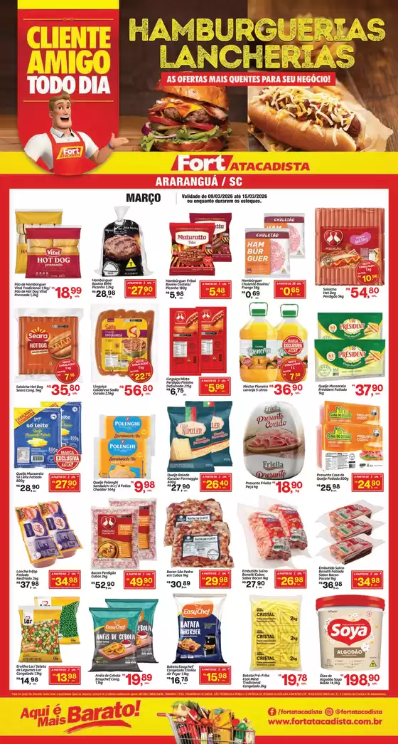 Catálogo Fort Atacadista em Bocaina | SC Fort Food Hamburgueria 09 a 15 MAR 26 Ararangua | 2026-03-09T00:00:00.000Z - 2026-03-15T00:00:00.000Z