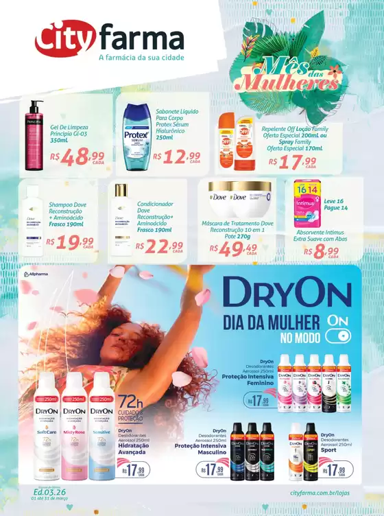 Catálogo CityFarma em Santa Maria | Encarte CityFarma | 2026-03-01T00:00:00.000Z - 2026-03-31T00:00:00.000Z