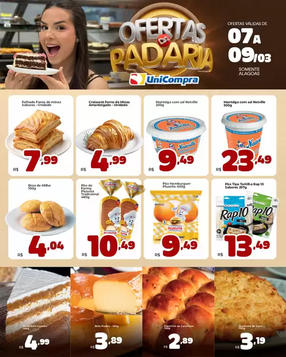 Catálogo Unicompra | Ofertas da Padaria | 2026-03-09T00:00:00.000Z - 2026-03-09T00:00:00.000Z