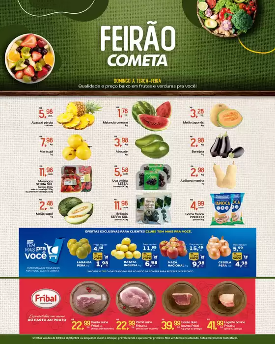 Catálogo Cometa Supermercados em São Caetano do Sul | FEIRÃO COMETA | 2026-03-09T00:00:00.000Z - 2026-03-10T00:00:00.000Z