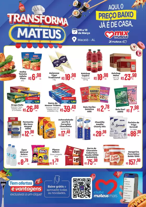 Catálogo Supermercados Mateus em Cordeirópolis | Transforma Mateus | 2026-03-08T00:00:00.000Z - 2026-03-13T00:00:00.000Z