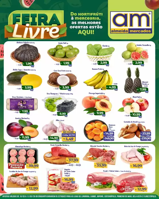 Catálogo Almeida Mercados em Maringá | Feira Livre  | 2026-03-10T00:00:00.000Z - 2026-03-11T00:00:00.000Z