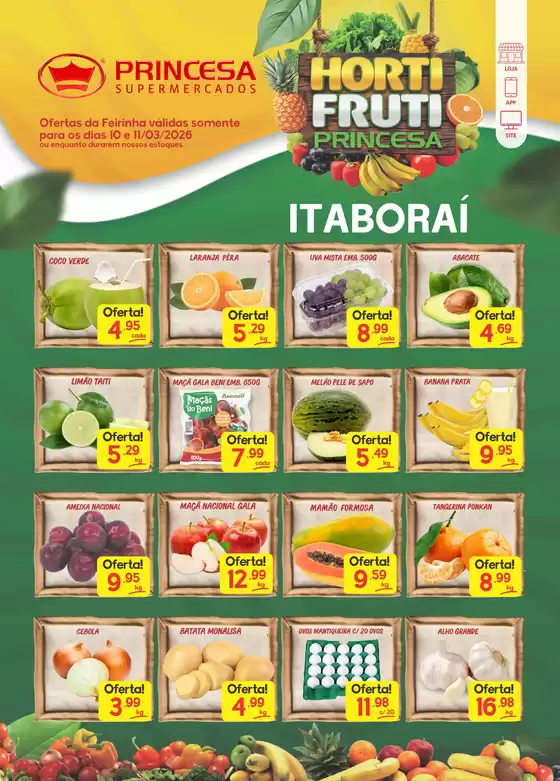 Catálogo Princesa Supermercados em Vitória | Feirinha Itaborai - 10 e 11-03 | 2026-03-10T00:00:00.000Z - 2026-03-12T00:00:00.000Z