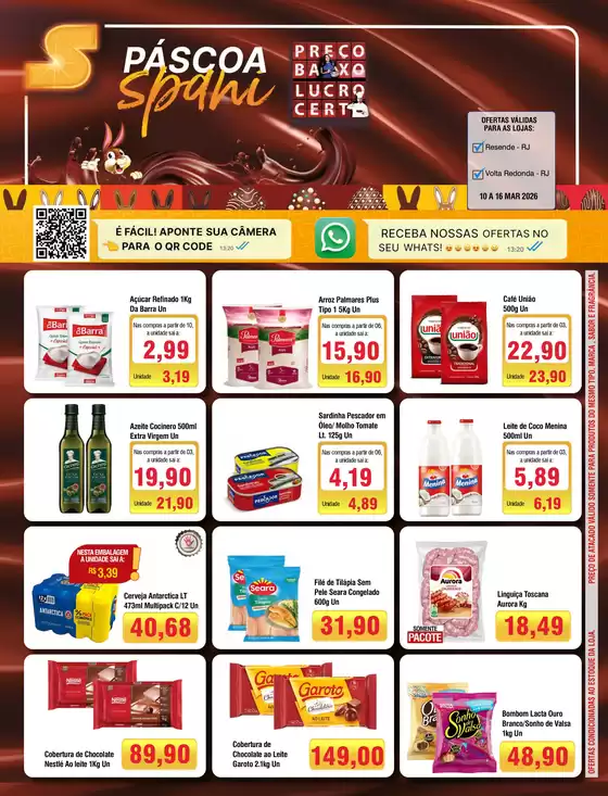 Catálogo Spani Atacadista em Rio Claro | Jornal de Ofertas Pascoa RJ 10 a 16 03 | 2026-03-10T00:00:00.000Z - 2026-03-16T00:00:00.000Z