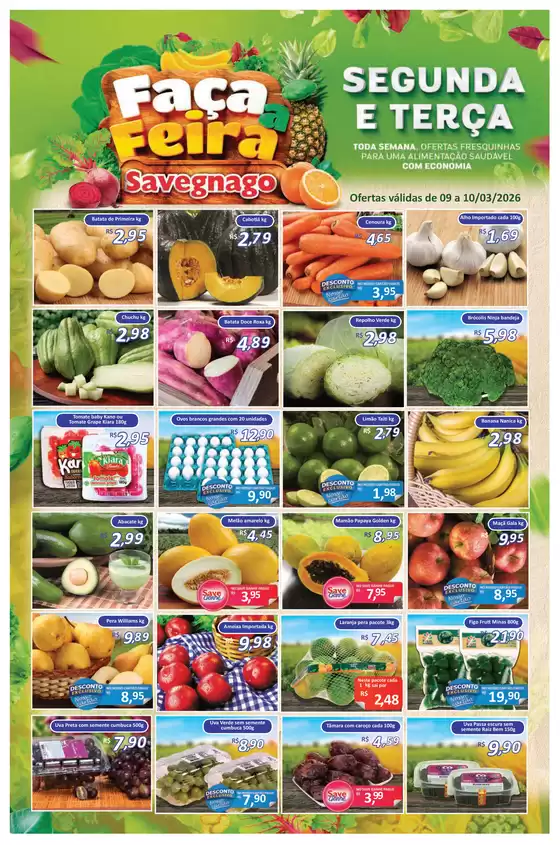 Catálogo Supermercado Savegnago em Niterói | ofertas Savegnago Jardinópolis | 2026-03-09T00:00:00.000Z - 2026-03-10T00:00:00.000Z