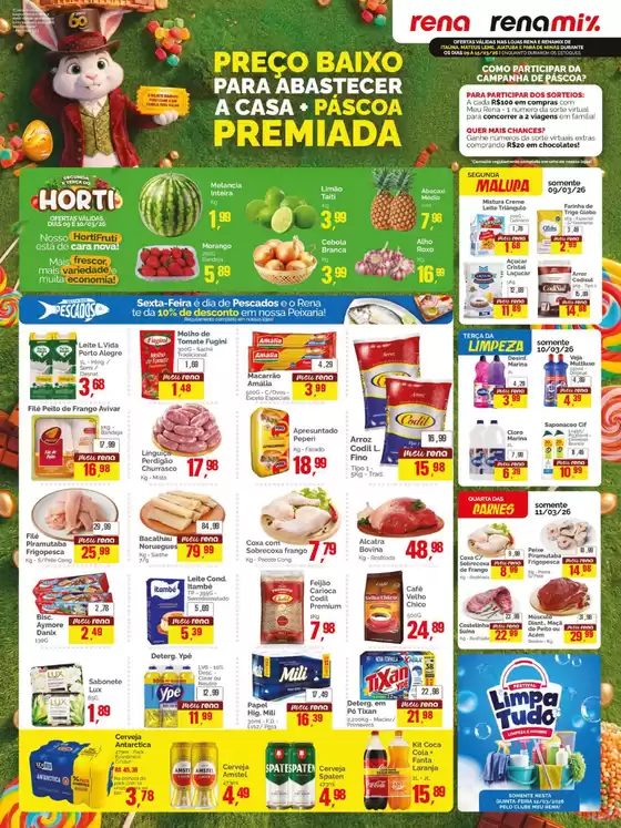 Catálogo Supermercados Rena | Descubra ofertas atraentes | 2026-03-09T00:00:00.000Z - 2026-03-15T00:00:00.000Z