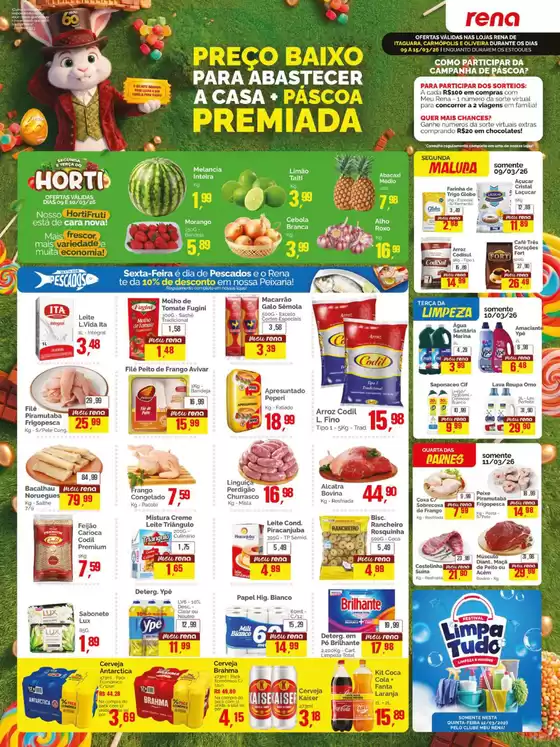 Catálogo Supermercados Rena | Encarte Supermercados Rena | 2026-03-09T00:00:00.000Z - 2026-03-15T00:00:00.000Z