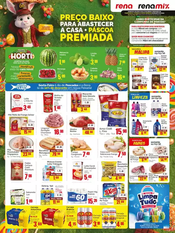 Catálogo Supermercados Rena | Ótima oferta para caçadores de pechinchas | 2026-03-09T00:00:00.000Z - 2026-03-15T00:00:00.000Z