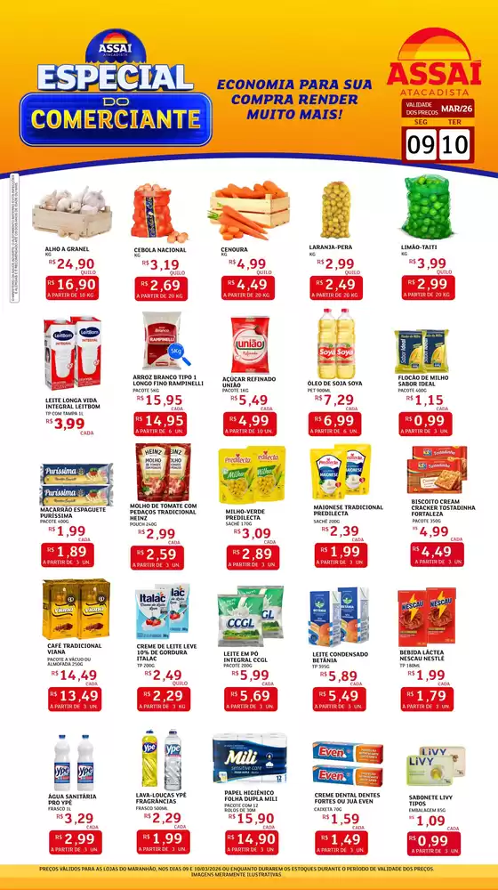 Catálogo Assaí Atacadista em São José dos Campos | Encarte Assaí Atacadista 44659-357 | 2026-03-10T00:00:00.000Z - 2026-03-10T00:00:00.000Z