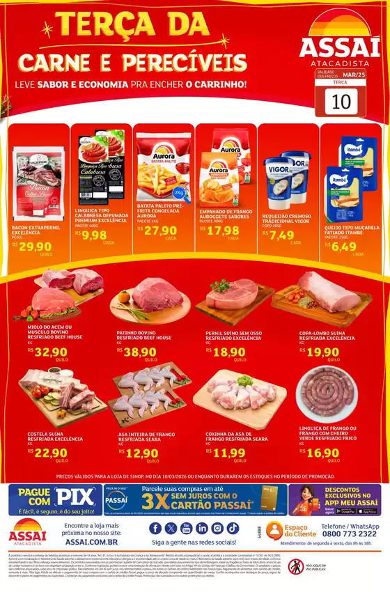 Catálogo Assaí Atacadista em Viamão | Encarte Assaí Atacadista 44888-460 | 2026-03-10T00:00:00.000Z - 2026-03-10T00:00:00.000Z