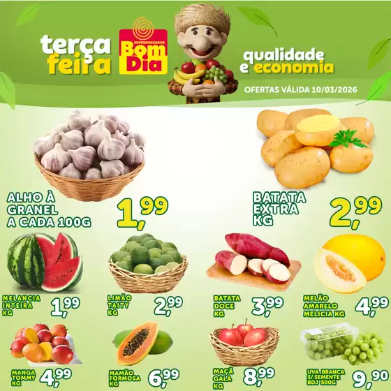 Catálogo Supermercados Bom Dia em Santo André | TERÇA FEIRA | 2026-03-10T00:00:00.000Z - 2026-03-10T00:00:00.000Z