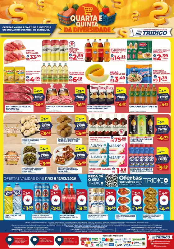 Catálogo Supermercados Tridico | Diversidades de Quarta e Quinta | 2026-03-11T00:00:00.000Z - 2026-03-12T00:00:00.000Z
