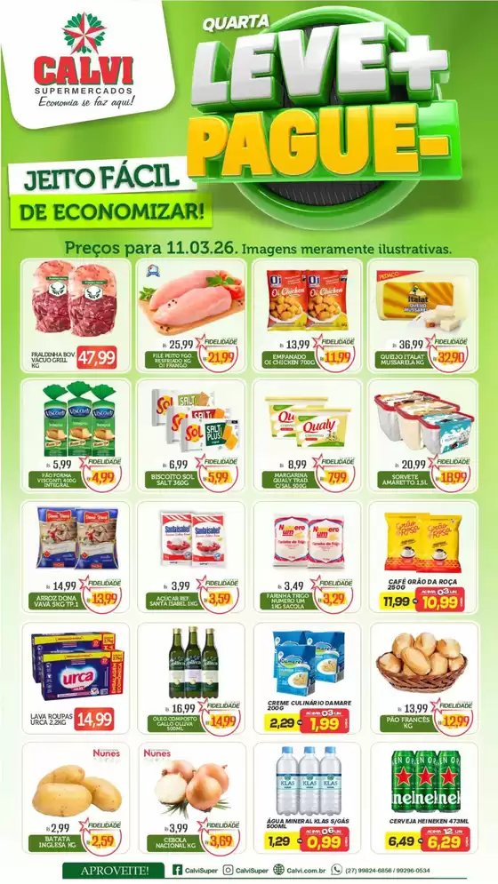 Catálogo Calvi Supermercados | QUARTA LEVE+ PAGUE | 2026-03-11T00:00:00.000Z - 2026-03-11T00:00:00.000Z