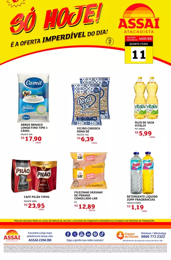 Catálogo Assaí Atacadista em Conselheiro Lafaiete | Encarte Assaí Atacadista 45002-226 | 2026-03-11T00:00:00.000Z - 2026-03-11T00:00:00.000Z