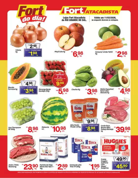 Catálogo Fort Atacadista em São José do Rio Preto | RS Fort do Dia 4ª FLV 11 MAR 26 | 2026-03-11T00:00:00.000Z - 2026-03-11T00:00:00.000Z