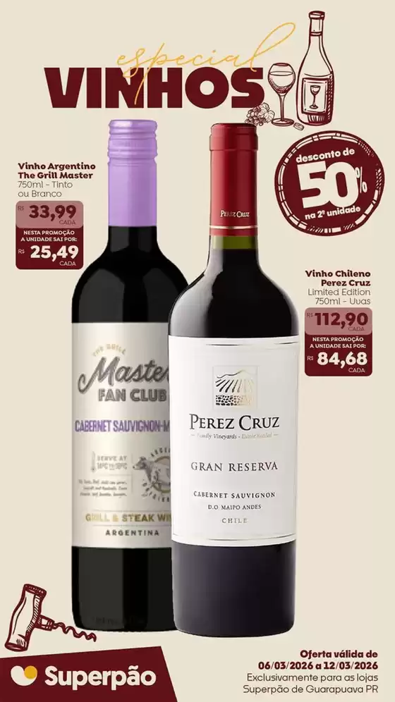 Catálogo Superpão em Guarabira | Vinhos  | 2026-03-12T00:00:00.000Z - 2026-03-22T00:00:00.000Z
