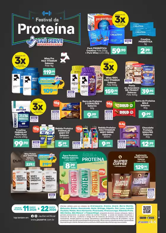 Catálogo Supermercados Jaù Serve em Uberaba | Festival da Proteína | 2026-03-12T00:00:00.000Z - 2026-03-22T00:00:00.000Z