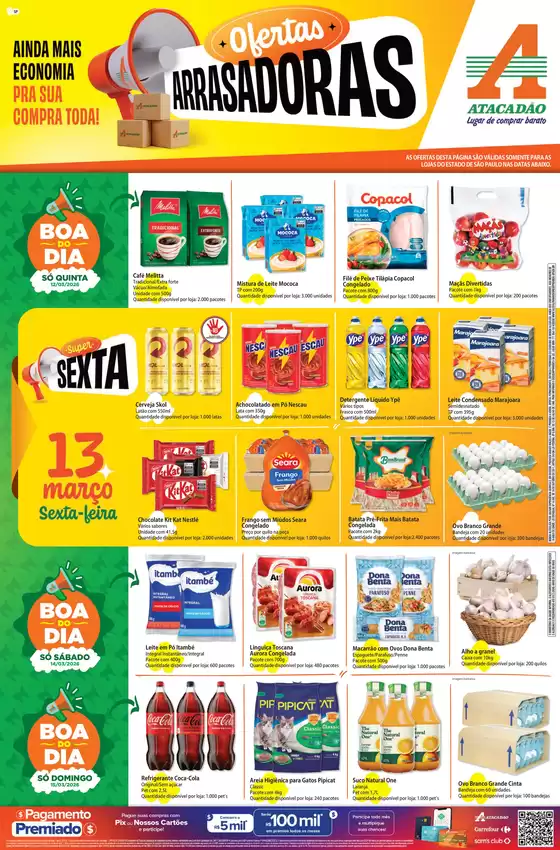 Catálogo Atacadão em São Paulo | Atacadão - Ofertas Arrasadoras | 2026-03-12T00:00:00.000Z - 2026-03-15T00:00:00.000Z