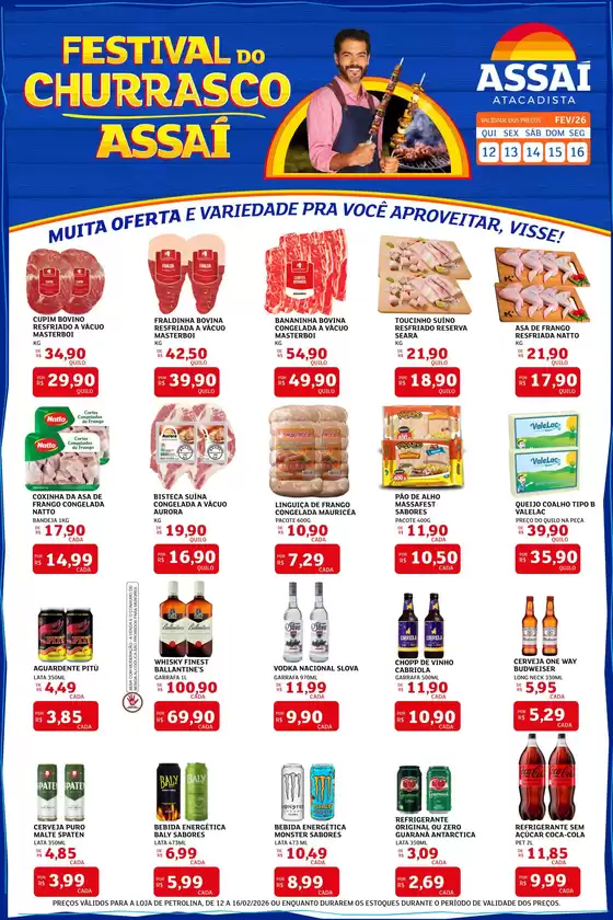 Catálogo Assaí Atacadista em Petrolina | Encarte Assaí Atacadista 43446-757 | 2026-03-12T00:00:00.000Z - 2026-03-16T00:00:00.000Z