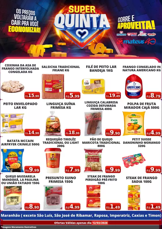 Catálogo Supermercados Mateus em Uberaba | Super Quinta | 2026-03-12T00:00:00.000Z - 2026-03-12T00:00:00.000Z