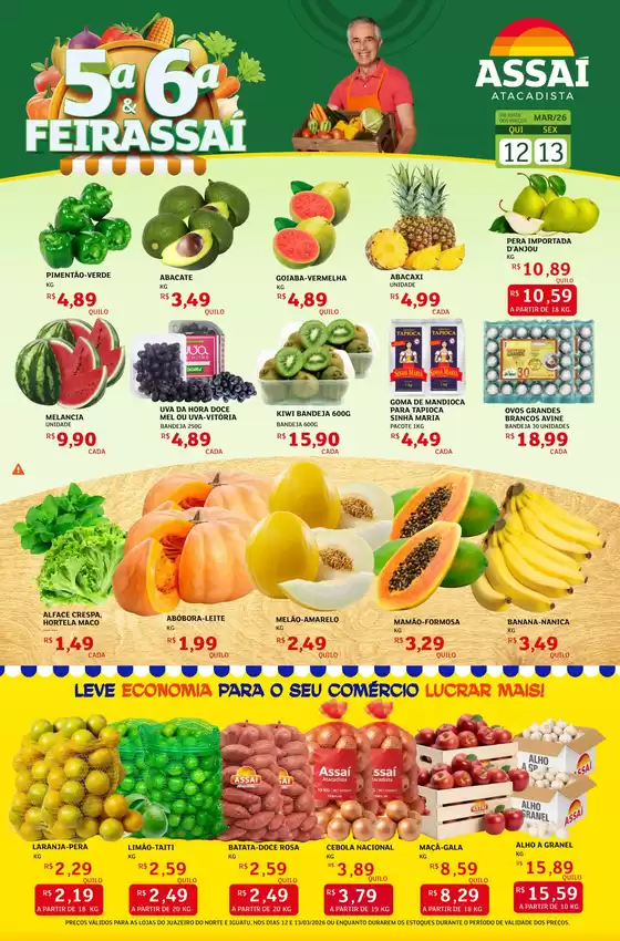 Catálogo Assaí Atacadista em Diadema | Encarte Assaí Atacadista 44855-89 | 2026-03-12T00:00:00.000Z - 2026-03-13T00:00:00.000Z