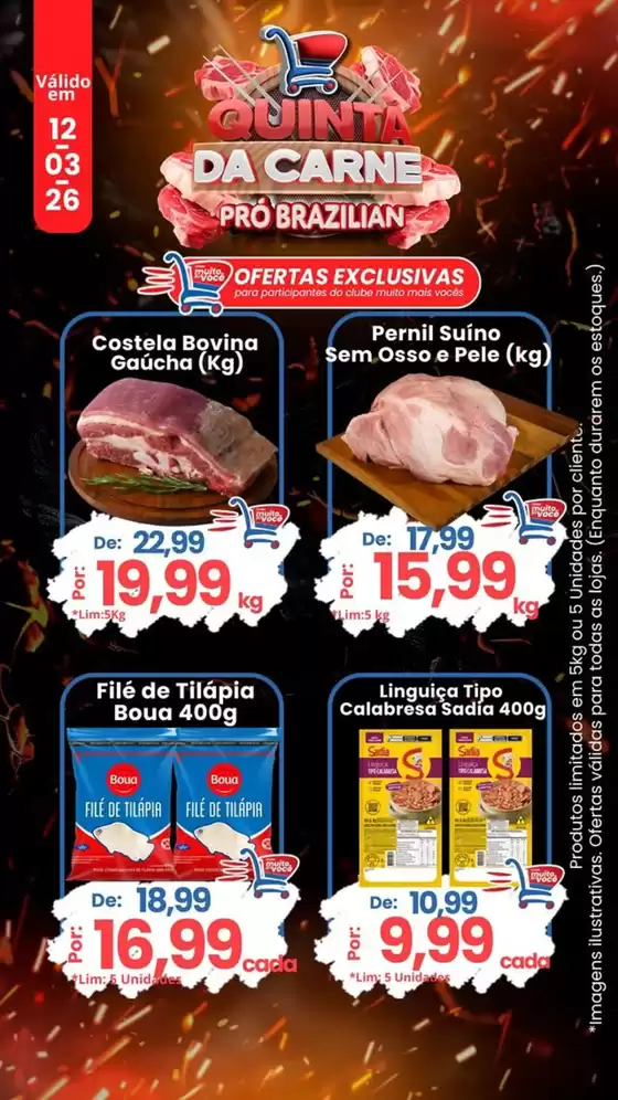 Catálogo Supermercados Pró Brazilian em Lençóis Paulista | Quinta da Carne  | 2026-03-12T00:00:00.000Z - 2026-03-12T00:00:00.000Z