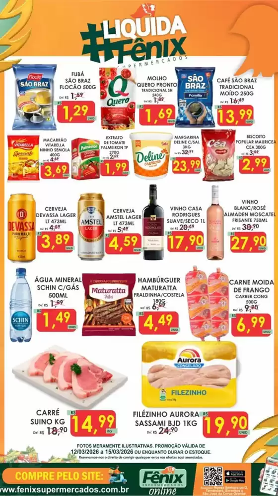 Catálogo Fênix Supermercados em Viçosa | Ofertas | 2026-03-13T00:00:00.000Z - 2026-03-15T00:00:00.000Z