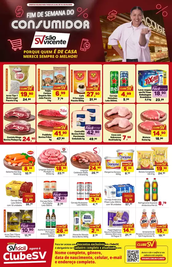 Catálogo Supermercados São Vicente em São José dos Campos | Ofertas e promoções atuais | 2026-03-13T00:00:00.000Z - 2026-03-15T00:00:00.000Z