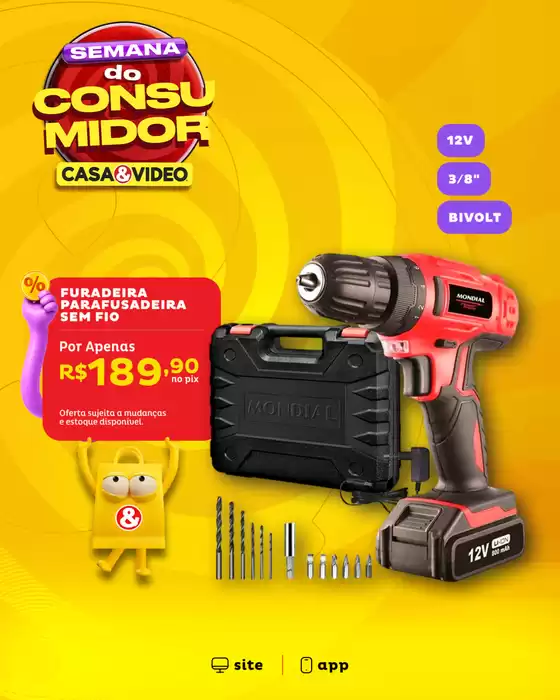 Catálogo Casa e Vídeo em Sobradinho-Rio Grande do Sul | Grandes descontos em produtos selecionados | 2026-03-15T00:00:00.000Z - 2026-03-21T00:00:00.000Z