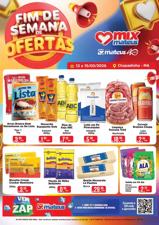 Catálogo Supermercados Mateus em São José do Rio Preto | FDS de Ofertas | 2026-03-13T00:00:00.000Z - 2026-03-15T00:00:00.000Z