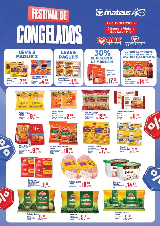 Catálogo Supermercados Mateus em São José do Rio Preto | Festival do Congelados | 2026-03-13T00:00:00.000Z - 2026-03-15T00:00:00.000Z
