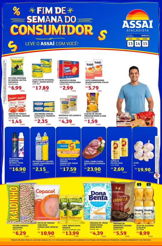 Catálogo Assaí Atacadista em São José do Rio Preto | Encarte Assaí Atacadista 44619-74 | 2026-03-13T00:00:00.000Z - 2026-03-15T00:00:00.000Z