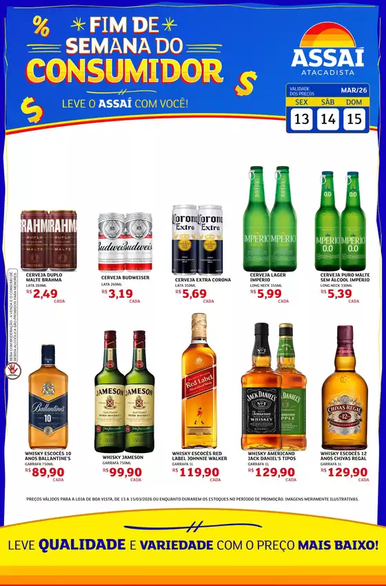 Catálogo Assaí Atacadista em Naviraí | Encarte Assaí Atacadista 45000-73 | 2026-03-13T00:00:00.000Z - 2026-03-15T00:00:00.000Z